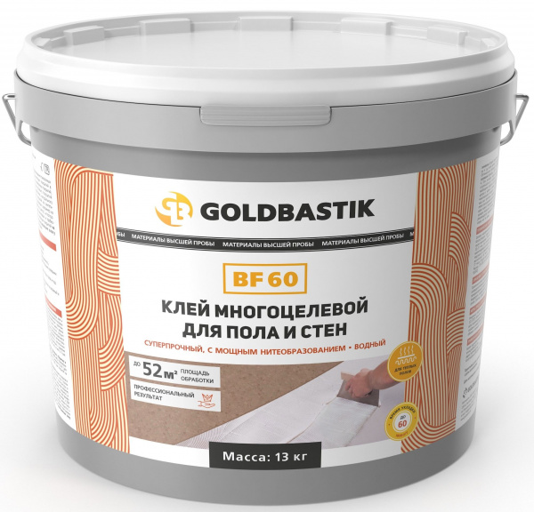 Клей многоцелевой для пола и стен «GOLDBASTIK BF 60» 19,5кг
