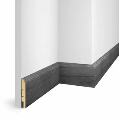 Напольный плинтус WP07 ясень Дымчатый, экошпон
