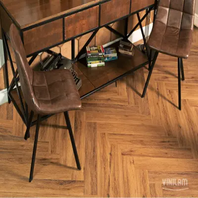 Кварцвиниловая плитка VINILAM Parquet Herringbone Glue Паркет Де Вилль Кварцвиниловая плитка VINILAM Parquet Herringbone Glue Паркет Де Вилль