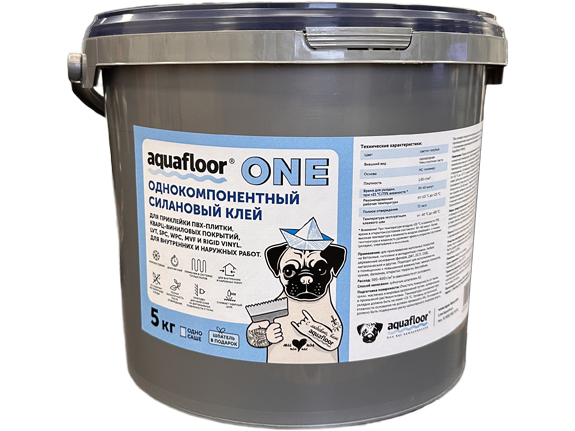 Однокомпонентный силановый клей Aquafloor "ONE" 5 кг