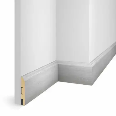 Напольный плинтус WP07 дуб Айсберг, экошпон