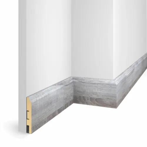 Напольный плинтус WP07 дуб Рейн, экошпон 