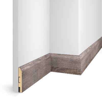 Напольный плинтус WP07 дуб Дымчатый, экошпон