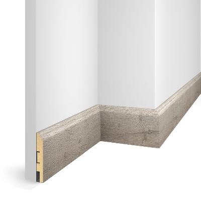 Напольный плинтус WP07 дуб Бархатный, экошпон