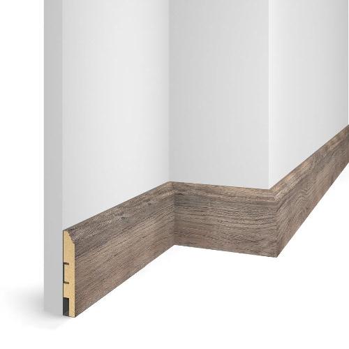 Напольный плинтус WP07 дуб Лацио, экошпон 