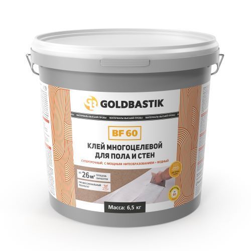 Клей многоцелевой для пола и стен «GOLDBASTIK BF 60» 6,5кг 