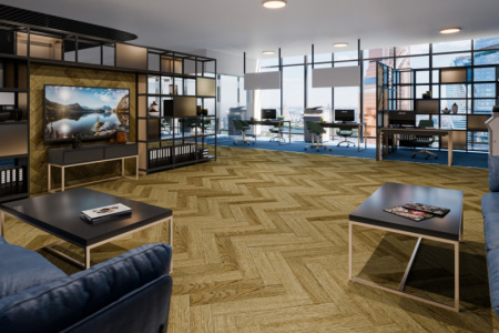 Кварцвиниловая плитка DAMY FLOOR London LVT Шеффилд 