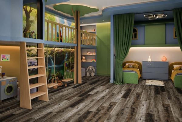 SPC ламинат DAMY FLOOR Family Дуб Рустикальный Черный  SPC ламинат DAMY FLOOR Family Дуб Рустикальный Черный