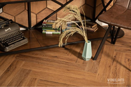 Виниловый ламинат VINILAM Herringbone Паркет Де Вилль 