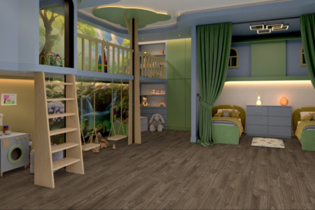 Кварцвиниловая плитка DAMY FLOOR Family LVT Орех Американский 