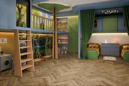 Кварцвиниловая плитка DAMY FLOOR London LVT Кембридж 