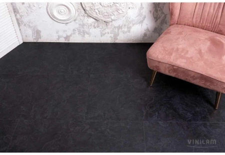 SPC ламинат VINILAM Ceramo Stone Сланцевый Черный 