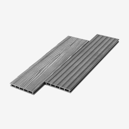 Террасная доска ДПК Unodeck Могано Серый 3м 