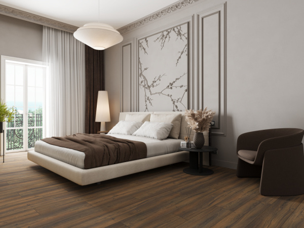 Ламинат EverSense Classic 8/34 Aqua+ Дуб Лаваредо коричневый 