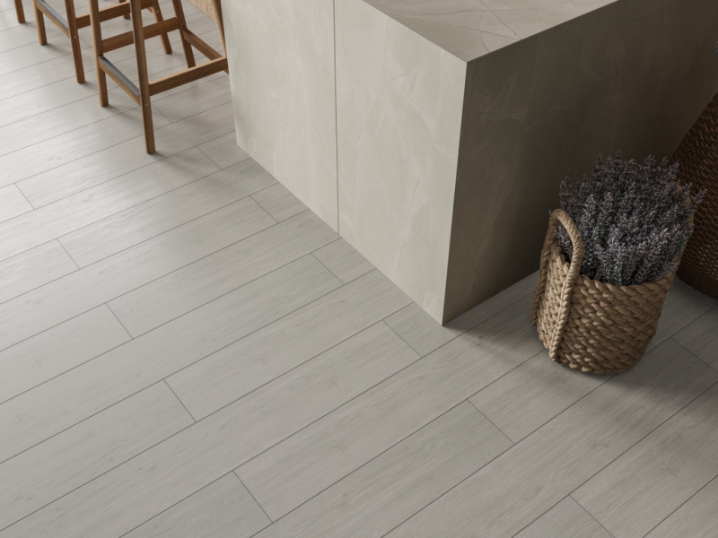 Ламинат EverSense Classic 8/34 Aqua+ Дуб Виктория белый 