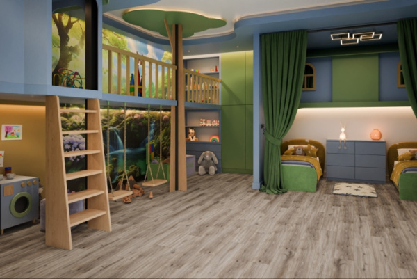 SPC ламинат DAMY FLOOR Family Дуб Натуральный 