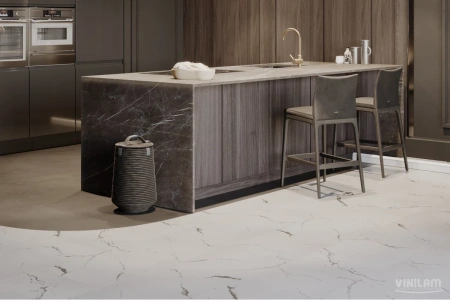 Кварцвиниловая плитка VINILAM Ceramo Stone Glue Итальянский Мрамор 