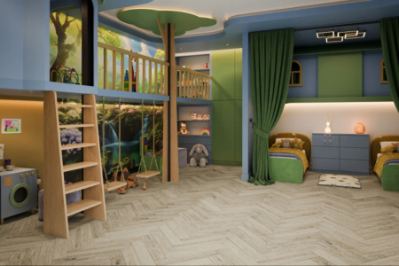 Кварцвиниловая плитка DAMY FLOOR London LVT Бристоль 