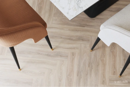 Кварцвиниловая плитка VINILAM Parquet Herringbone Glue Паркет Монпелье 