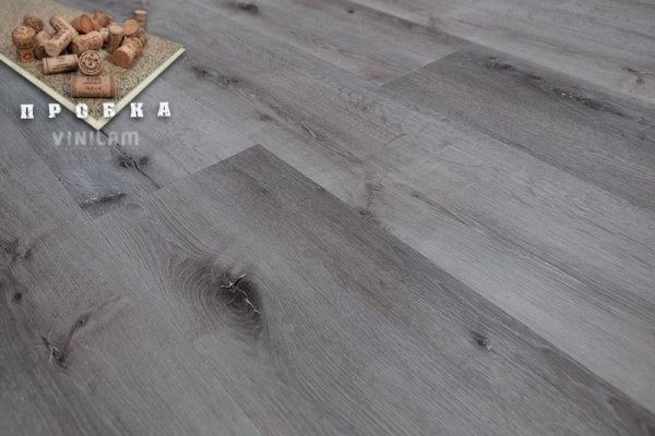 Виниловый ламинат VINILAM Click Hybrid Пробка 10-065 Дуб Монс 