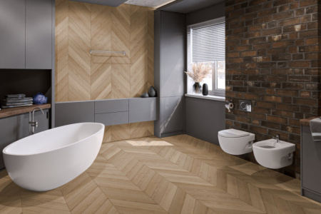 Кварцвиниловая плитка DAMY FLOOR Chevron LVT Сен-Клу 