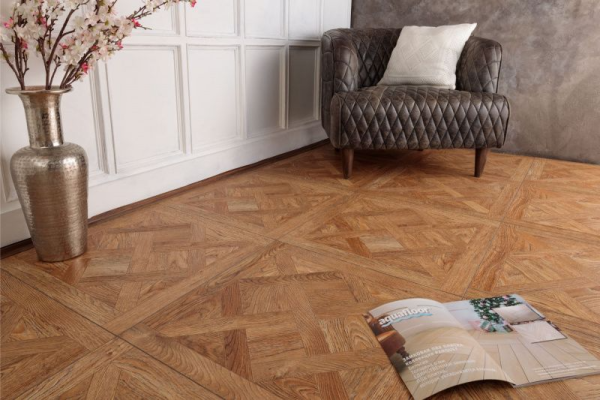 Кварцвиниловая плитка Aquafloor Versailles AF7004VS Glue 