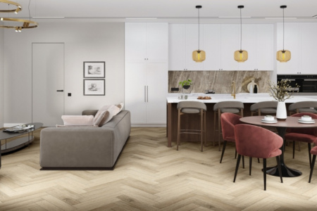 Кварцвиниловая плитка DAMY FLOOR London LVT Честер 