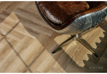 Кварцвиниловая плитка VINILAM Parquet Herringbone Glue Паркет Классический 43 класс 2.5 мм 