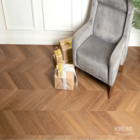 Кварцвиниловая плитка VINILAM CHEVRON Glue Плезир