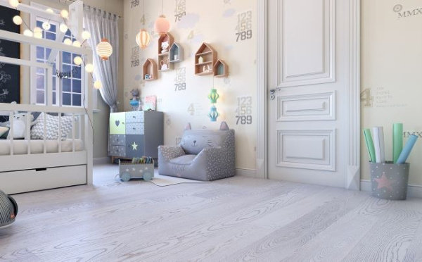 Паркетная доска Polarwood Дуб Elara White Matt Паркетная доска Polarwood Дуб Elara White Matt