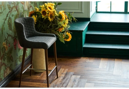 Кварцвиниловая плитка VINILAM Parquet Herringbone Glue Паркет Парижский 