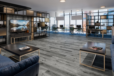 SPC ламинат DAMY FLOOR Family Дуб Сильвер 