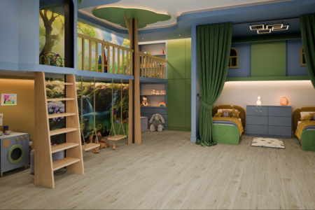 SPC ламинат DAMY FLOOR Family Дуб Светлый 