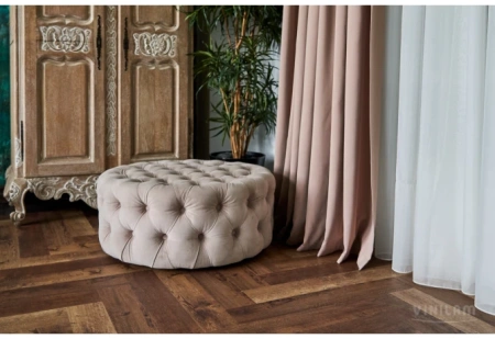 Кварцвиниловая плитка VINILAM Parquet Herringbone Glue Паркет Версальский 