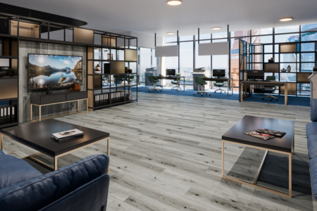 SPC ламинат DAMY FLOOR Family Дуб Классический Серый 