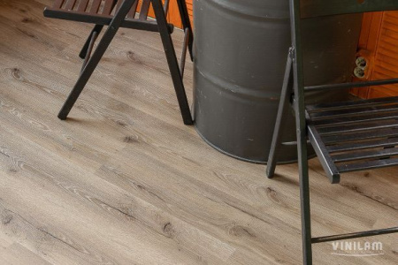 Кварц-виниловый ламинат VINILAM Click Дуб Дамп 