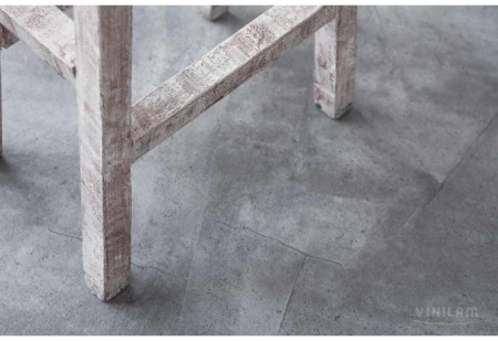 SPC ламинат VINILAM Ceramo Stone Серый Бетон 