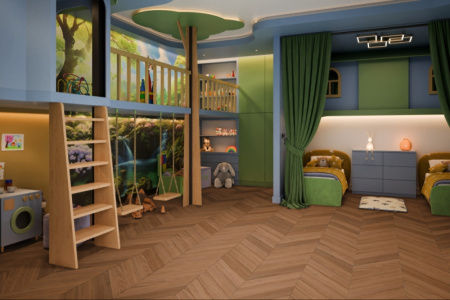 SPC ламинат DAMY FLOOR Chevron Блуа 