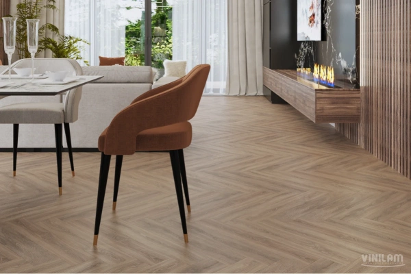 Кварцвиниловая плитка VINILAM Parquet Herringbone Glue Паркет Монпелье Кварцвиниловая плитка VINILAM Parquet Herringbone Glue Паркет Монпелье