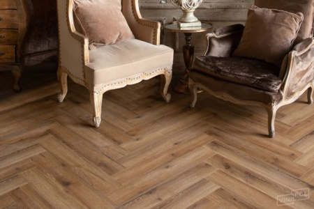 Виниловый ламинат VINILAM Vinilpol Herringbone Паркет Франческо 