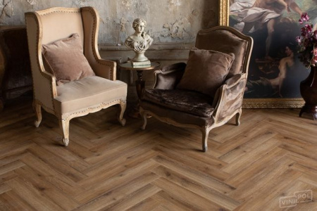 Виниловый ламинат VINILAM Vinilpol Herringbone Паркет Франческо 