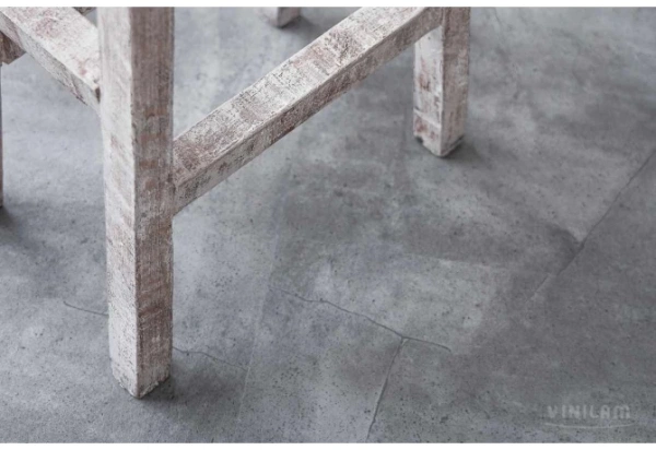 Кварцвиниловая плитка VINILAM Ceramo Stone Glue Серый Бетон Кварцвиниловая плитка VINILAM Ceramo Stone Glue Серый Бетон