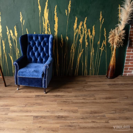 Кварцвиниловая плитка VINILAM Cork Premium Glue Дуб Кордова 