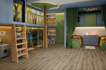 SPC ламинат DAMY FLOOR Family Дуб Имбирный 