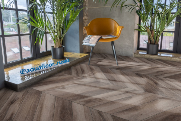 Виниловая плитка Aquafloor Chevron Glue AF2554PGCh 