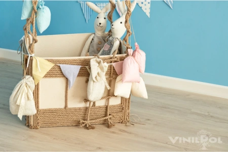 Кварцвиниловая плитка VINILAM VinilPol Glue Дуб Сиена 