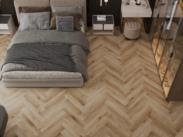 SPC ламинат CronaFloor Herringbone  Дуб Монпелье 