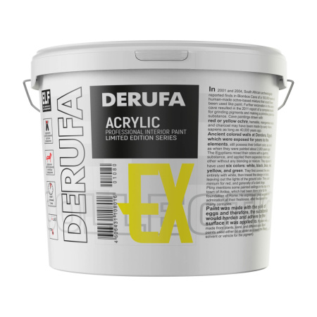 Водно-дисперсионная краска DERUFA EXPO серии профи 9 л база А 