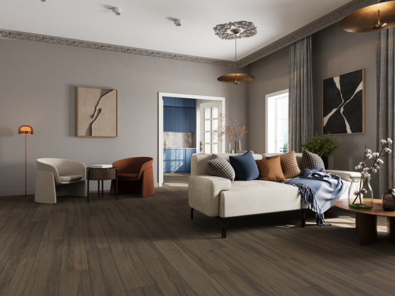 Ламинат EverSense Classic 8/34 Aqua+ Дуб Тичино браун 