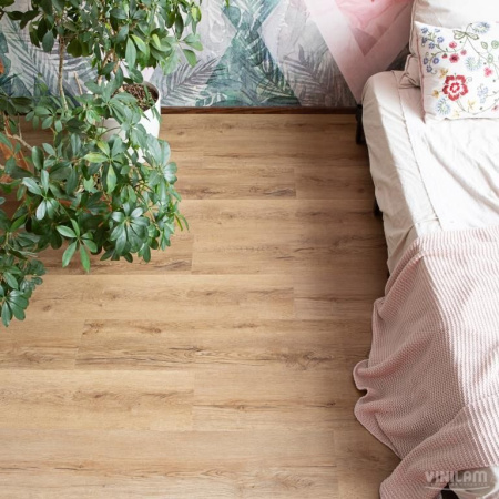 Кварцвиниловая плитка VINILAM Cork Premium Glue Дуб Витория 